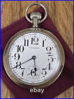 1904 Waltham Vanguard 23j 16s In Factory Waltham Display Case-Serviced