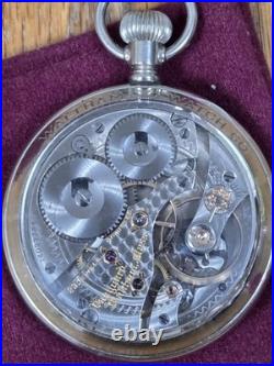 1904 Waltham Vanguard 23j 16s In Factory Waltham Display Case-Serviced