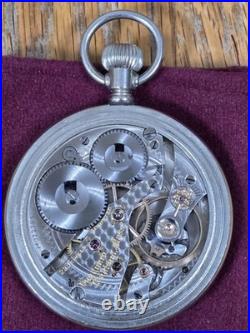 1904 Waltham Vanguard 23j 16s In Factory Waltham Display Case-Serviced