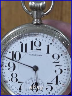 1904 Waltham Vanguard 23j 16s In Factory Waltham Display Case-Serviced