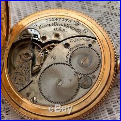 1905 Elgin 12s 15J Grade 314 Gold Filled Hunter Case Pocket Watch
