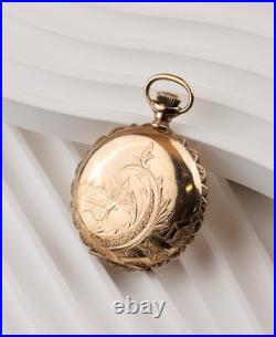 1905 Elgin 7j 0s Pocket Watch Fancy Case Keystone Gold Filled Watch Case 495b