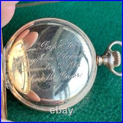 1905 Elgin Grade 315 Tri-Color Case 0S 15 Jewels Gold Filled Pocked Watch