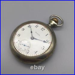 1905 Elgin Grade 336 18s 17j Pocket Watch Silverine Dueber Case Manual Wind