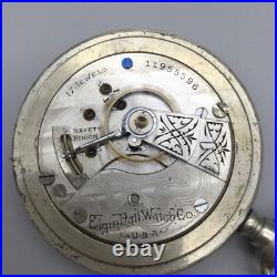 1905 Elgin Grade 336 18s 17j Pocket Watch Silverine Dueber Case Manual Wind