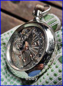 1905 HAMILTON 946 pocket watch, 23 jewels, 18s display back Case (WATCH VIDEO)