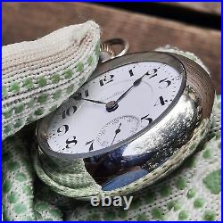 1905 HAMILTON 946 pocket watch, 23 jewels, 18s display back Case (WATCH VIDEO)
