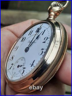 1905 HAMILTON 946 pocket watch, 23 jewels, 18s display back Case (WATCH VIDEO)