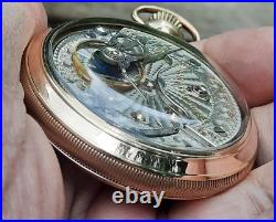 1905 HAMILTON 946 pocket watch, 23 jewels, 18s display back Case (WATCH VIDEO)