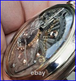 1905 HAMILTON 946 pocket watch, 23 jewels, 18s display back Case (WATCH VIDEO)