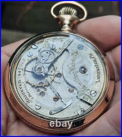 1905 HAMILTON 946 pocket watch, 23 jewels, 18s display back Case (WATCH VIDEO)