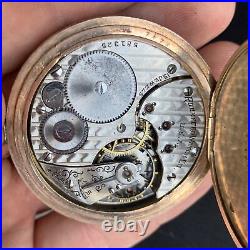 1905 Rockford 15j Pocket Watch With Gold Filled Hunter Case Pocket Watch
