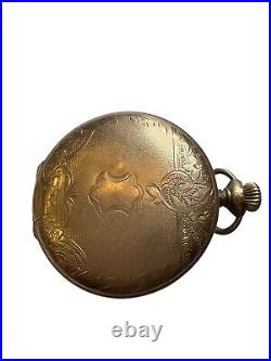 1906 Elgin 0s 7j Grade 320 Hunter Pocket Watch Tri Color GF Case Repair