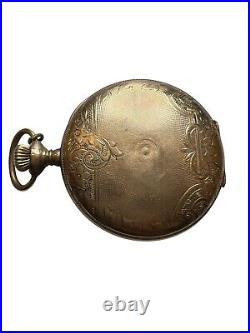 1906 Elgin 0s 7j Grade 320 Hunter Pocket Watch Tri Color GF Case Repair