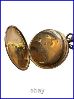 1906 Elgin 0s 7j Grade 320 Hunter Pocket Watch Tri Color GF Case Repair