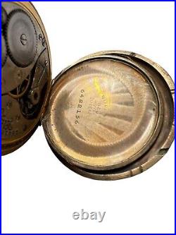 1906 Elgin 0s 7j Grade 320 Hunter Pocket Watch Tri Color GF Case Repair