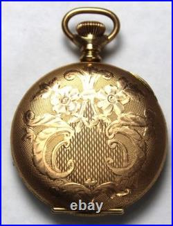 1906 Elgin Grade 320 0s 7j Gold Filled Pocket Watch with Hunter Case -Parts/Repair