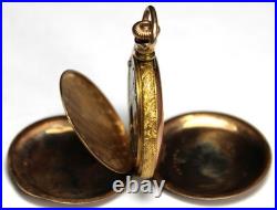 1906 Elgin Grade 320 0s 7j Gold Filled Pocket Watch with Hunter Case -Parts/Repair