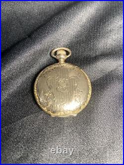 1907 Antique Elgin Size 0s Pocket Watch 7j Model 2 Grade 320 Windsor Case Works