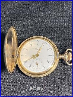 1907 Antique Elgin Size 0s Pocket Watch 7j Model 2 Grade 320 Windsor Case Works