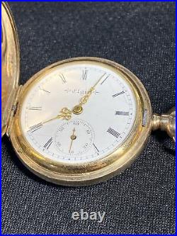 1907 Antique Elgin Size 0s Pocket Watch 7j Model 2 Grade 320 Windsor Case Works