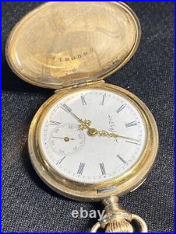 1907 Antique Elgin Size 0s Pocket Watch 7j Model 2 Grade 320 Windsor Case Works