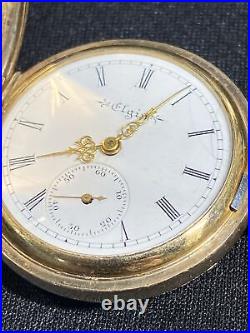 1907 Antique Elgin Size 0s Pocket Watch 7j Model 2 Grade 320 Windsor Case Works