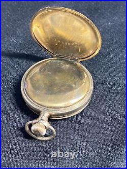 1907 Antique Elgin Size 0s Pocket Watch 7j Model 2 Grade 320 Windsor Case Works