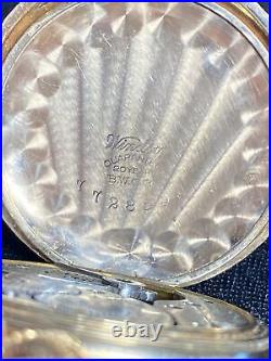 1907 Antique Elgin Size 0s Pocket Watch 7j Model 2 Grade 320 Windsor Case Works