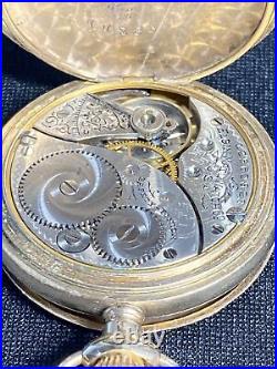 1907 Antique Elgin Size 0s Pocket Watch 7j Model 2 Grade 320 Windsor Case Works