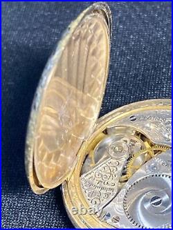 1907 Antique Elgin Size 0s Pocket Watch 7j Model 2 Grade 320 Windsor Case Works