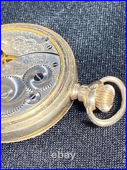 1907 Antique Elgin Size 0s Pocket Watch 7j Model 2 Grade 320 Windsor Case Works
