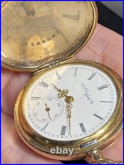 1907 Antique Elgin Size 0s Pocket Watch 7j Model 2 Grade 320 Windsor Case Works