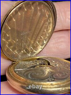 1907 Antique Elgin Size 0s Pocket Watch 7j Model 2 Grade 320 Windsor Case Works