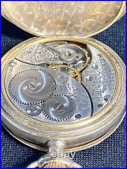 1907 Antique Elgin Size 0s Pocket Watch 7j Model 2 Grade 320 Windsor Case Works