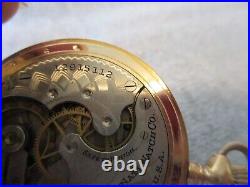 1907 ELGIN 14K GF YELLOW GOLD FULL HUNTER 7J POCKET WATCH G 286 -6s RUNS GOOD