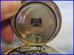 1907 ELGIN 14K GF YELLOW GOLD FULL HUNTER 7J POCKET WATCH G 286 -6s RUNS GOOD