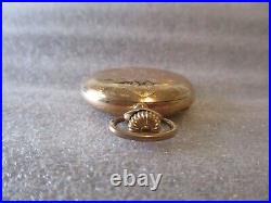 1907 ELGIN 14K GF YELLOW GOLD FULL HUNTER 7J POCKET WATCH G 286 -6s RUNS GOOD