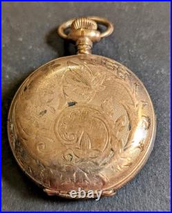 1907 Elgin 0s 15J Pocket Watch Grade 354 Gold-Filled Hunting Case Runs (B-1)