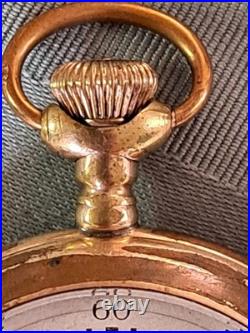 1907 Illinois Bunn Pocket Watch 17 Ruby Jewel. Gold Filled Case Needs Servicing