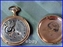 1907 Illinois Bunn Pocket Watch 17 Ruby Jewel. Gold Filled Case Needs Servicing