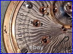 1907 Illinois Bunn Pocket Watch 17 Ruby Jewel. Gold Filled Case Needs Servicing