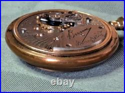 1907 Illinois Bunn Pocket Watch 17 Ruby Jewel. Gold Filled Case Needs Servicing