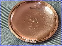 1907 Illinois Bunn Pocket Watch 17 Ruby Jewel. Gold Filled Case Needs Servicing