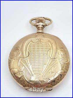 1907 Waltham 15J Pocket Watch Keystone J Boss 20 Year GF Case Runs 35mm 38.2g