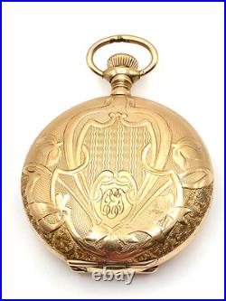 1907 Waltham 15J Pocket Watch Keystone J Boss 20 Year GF Case Runs 35mm 38.2g