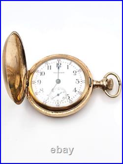 1907 Waltham 15J Pocket Watch Keystone J Boss 20 Year GF Case Runs 35mm 38.2g
