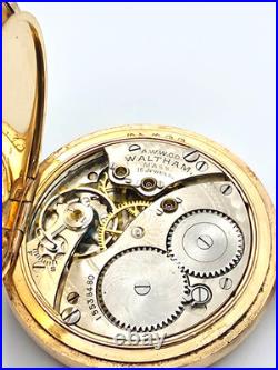 1907 Waltham 15J Pocket Watch Keystone J Boss 20 Year GF Case Runs 35mm 38.2g