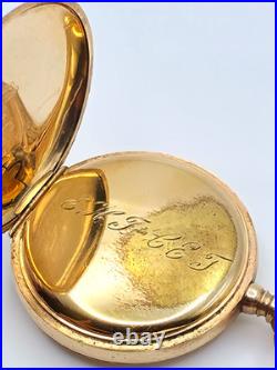 1907 Waltham 15J Pocket Watch Keystone J Boss 20 Year GF Case Runs 35mm 38.2g