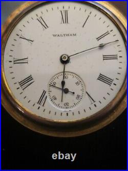 1907 Waltham Hunting Case Pocket Watch Grade 161 Model 1907 Working Condition